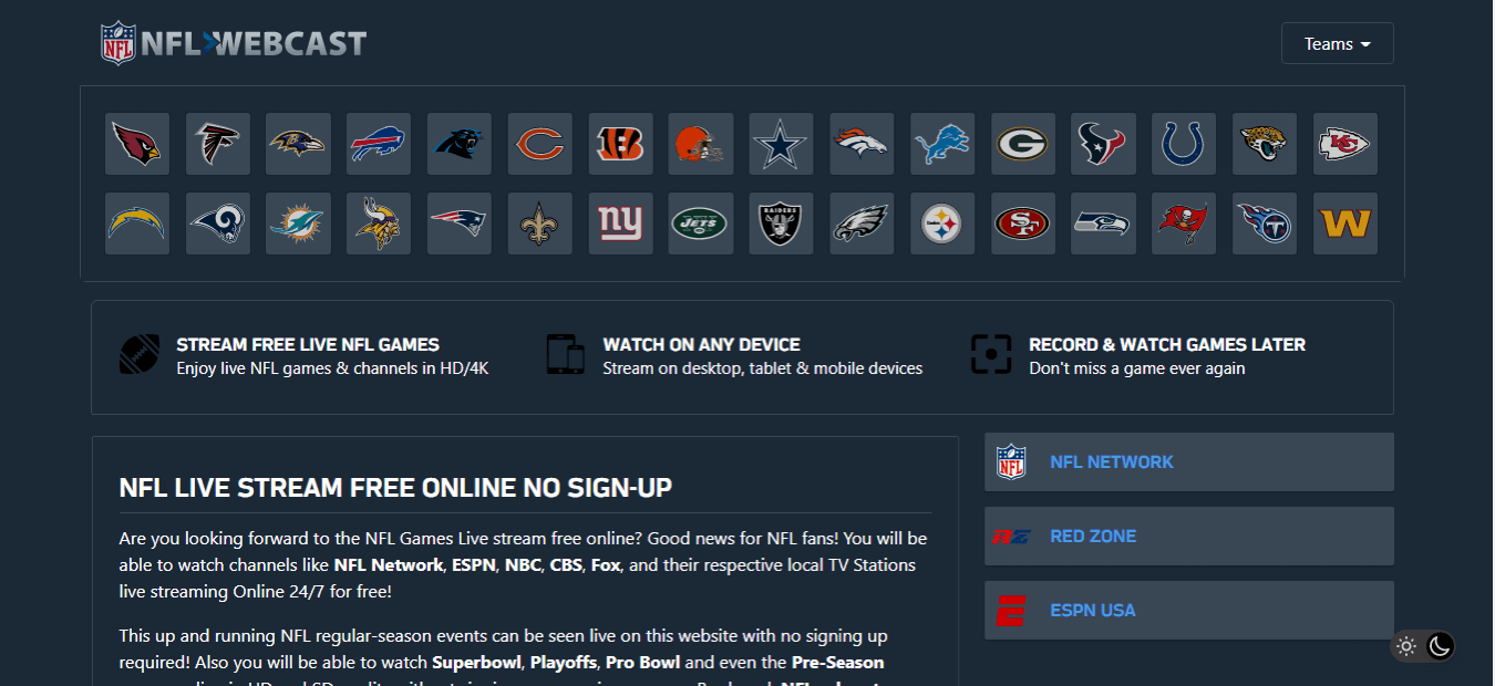 Watch NFL Network Live Stream