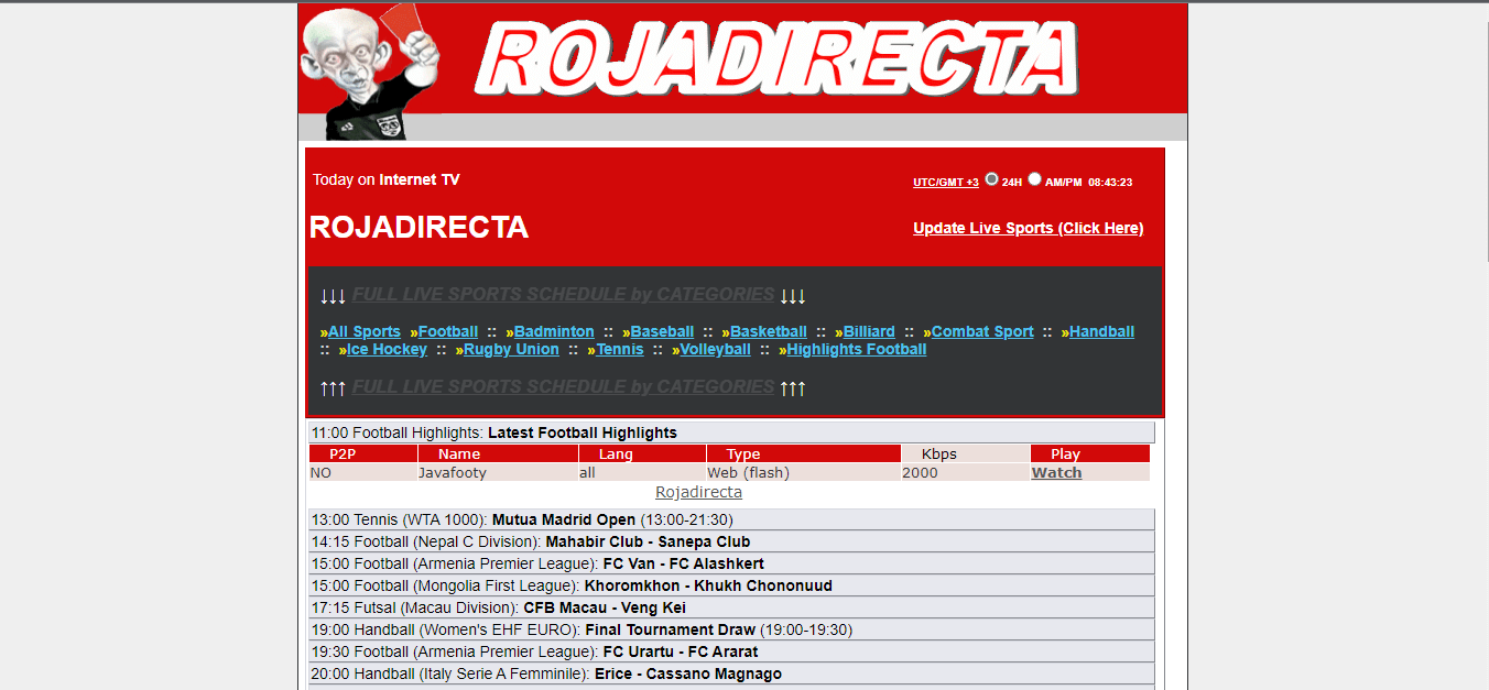 sites like rojadirecta
