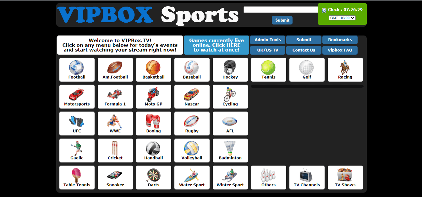 list of live sports streaming sites